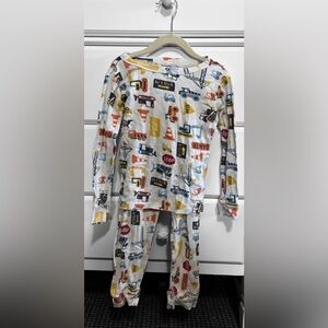 Gymboree Colorful Construction Print Pajama Set size 6